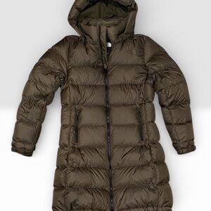 The North Face Women's Metropolis Parka Iii Down Coat In A Green Color, Small